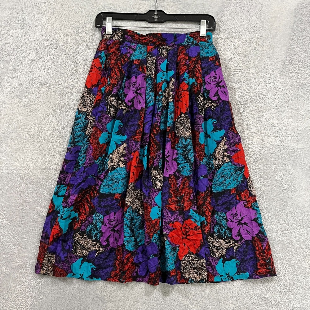 Vintage Worthington Maxi Skirt Women 8 Floral Tiered Boho‎ Retro Cottage Hippie